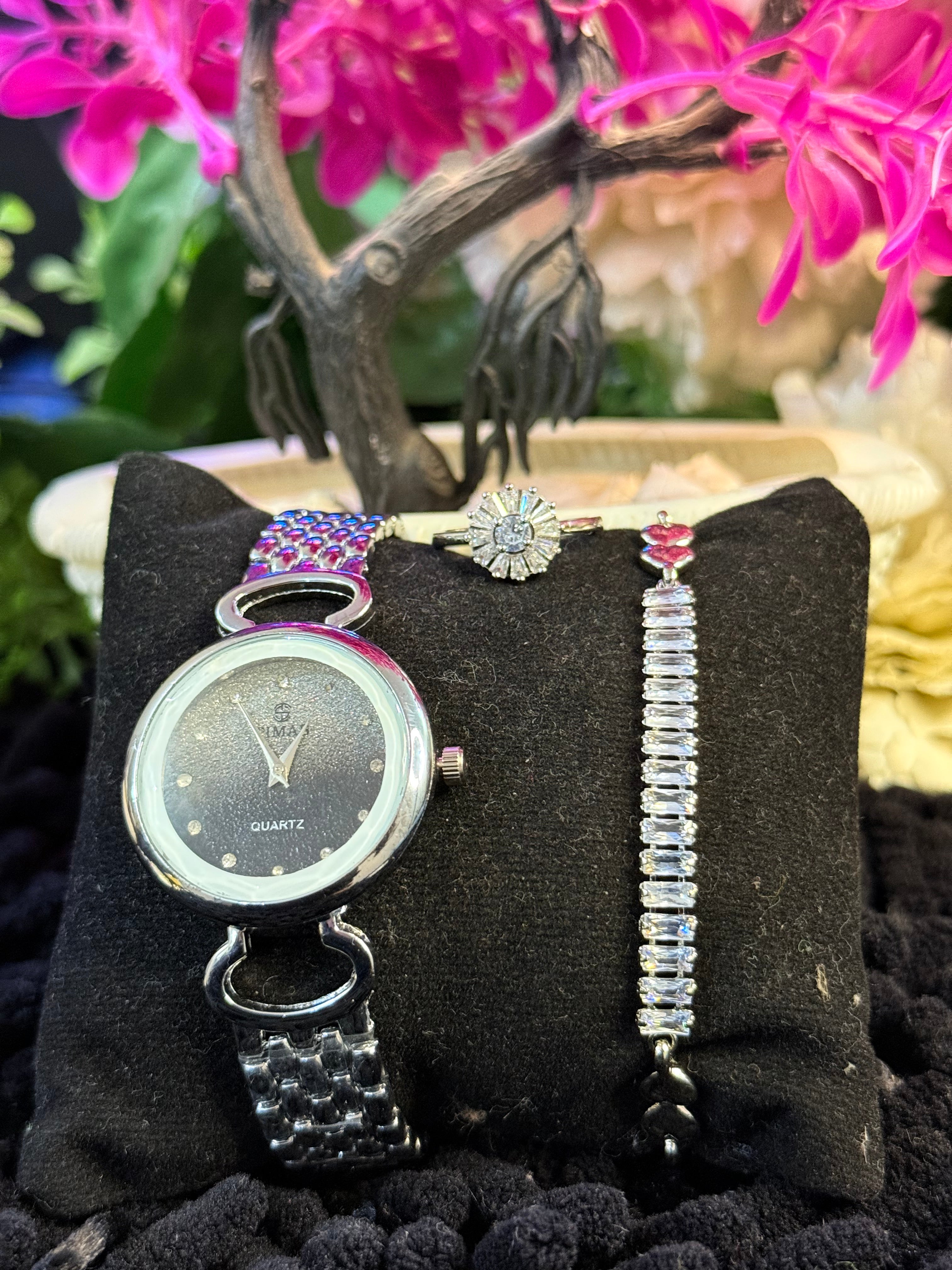 Pack Of 3 watch  Bracelet & Ring