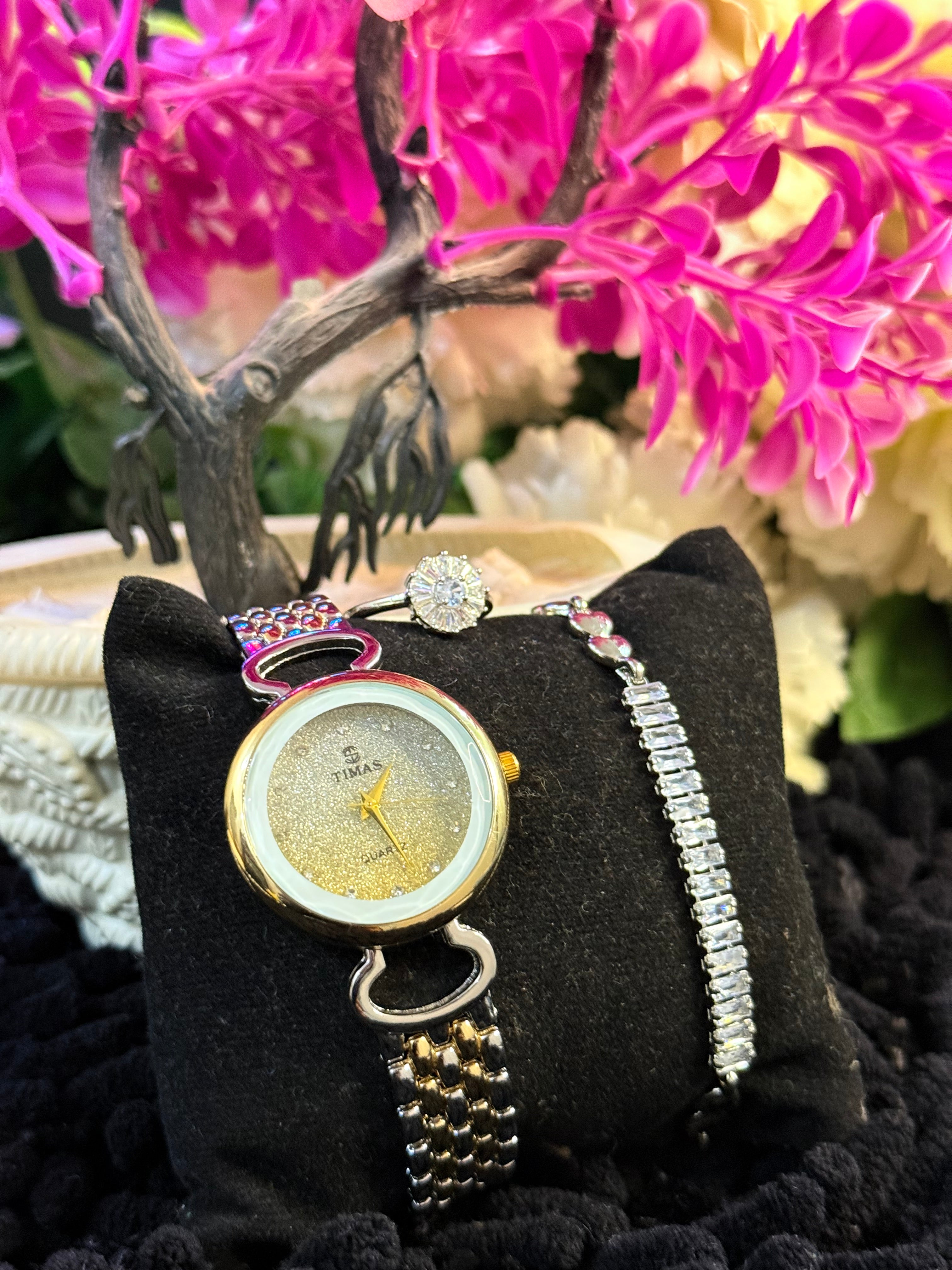 Pack Of 3 watch  Bracelet & Ring