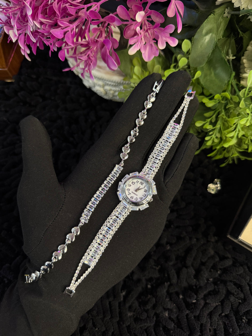 Girls Watch Bracelet & Ring