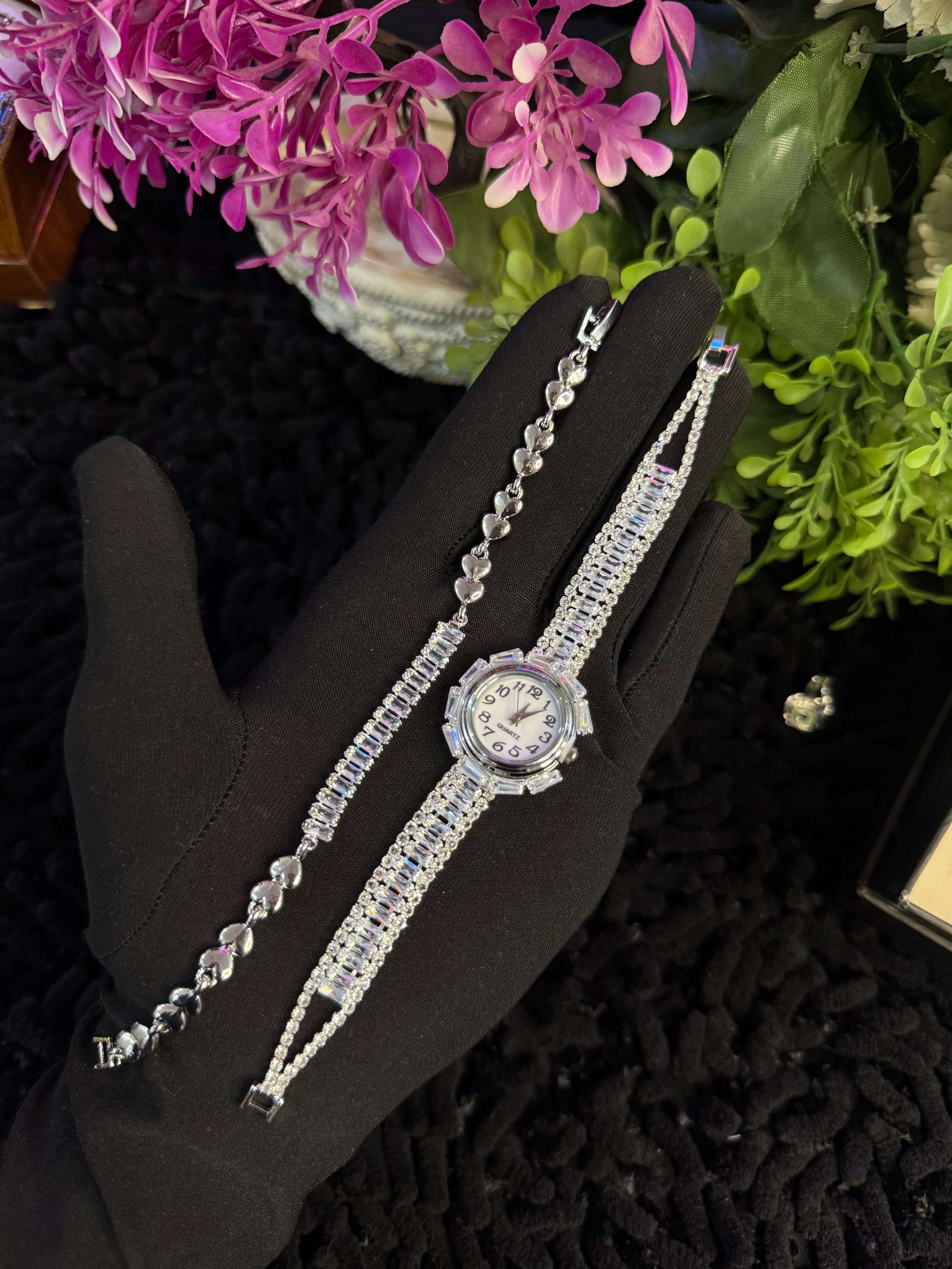 Girls Watch Bracelet & Ring