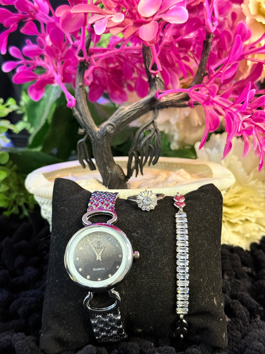 Pack Of 3 watch  Bracelet & Ring