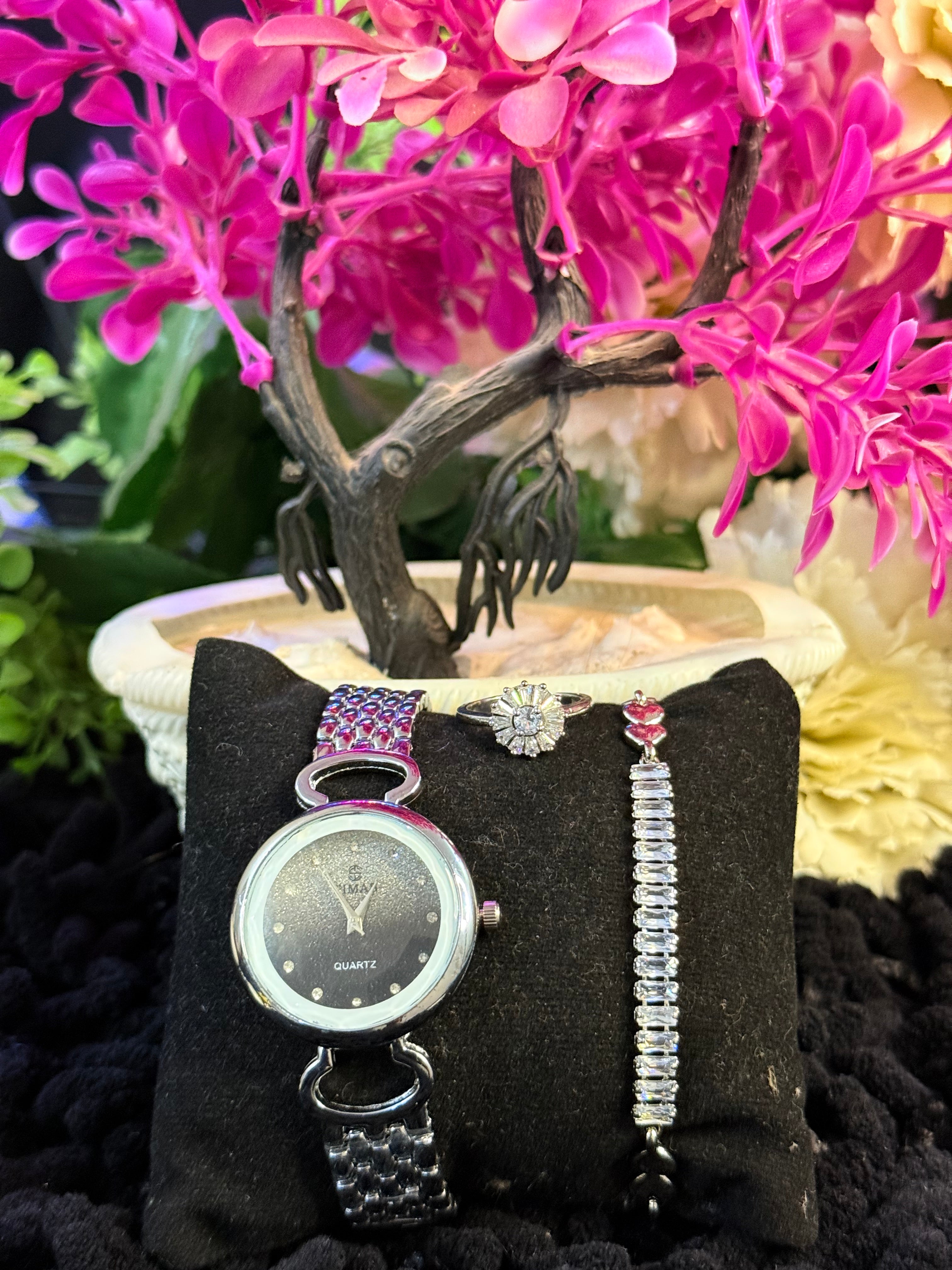 Pack Of 3 watch  Bracelet & Ring